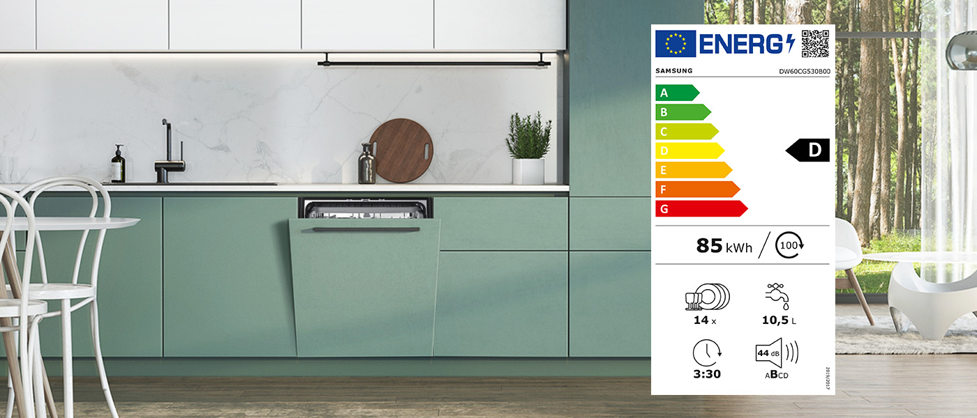 Zielona zabudowa: zmywarka DW60CG530B00ET jest energooszczędna: Samsung