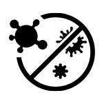 Funkcja dezynfekcja - czarna ikona - zmywarka Samsung DW60CG530B00ET