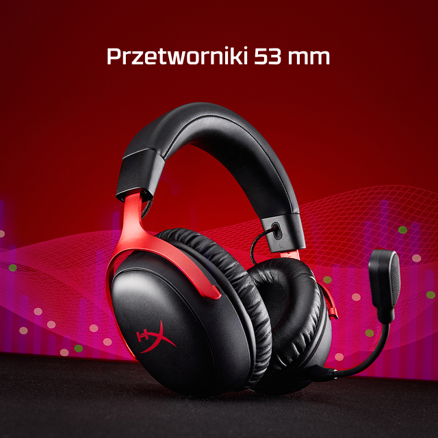 HYPERX CLOUDⅢ WIRELESS HyperX Cloud III Wireless – zestaw słuchawkowy gamingowy do