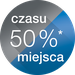 Oszczędność 50% czasu i miejsca