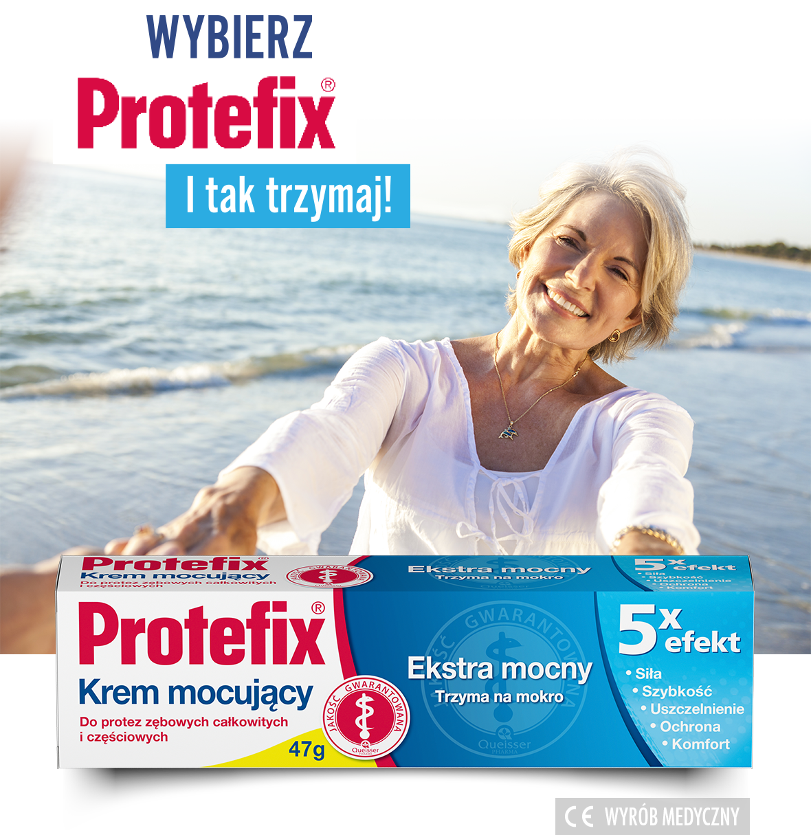 Protefix Krem Mocujący Ekstra Mocny 47G - Opinie i ceny na Ceneo.pl