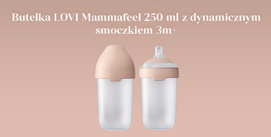 Butelka LOVI Mammafeel 250 ml z dynamicznym smoczkiem