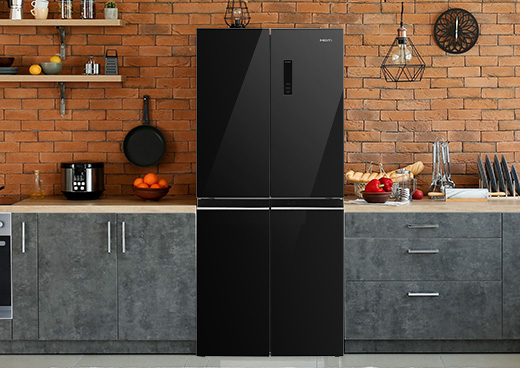 Lodówka MPM 434-SBF-17/D Side by Side 180cm Czarny od 3297,00 zł