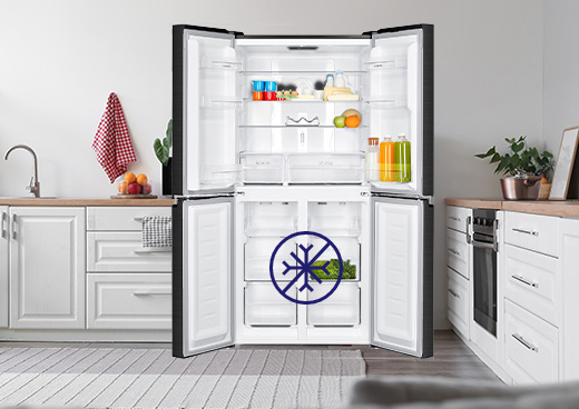 Lodówka MPM 434-SBF-17/D Side by Side 180cm Czarny od 3297,00 zł