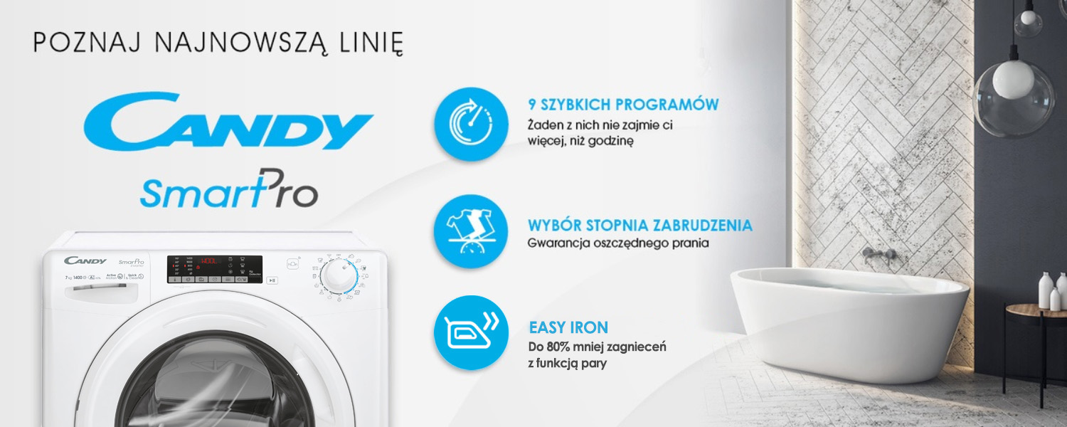 Pralka Candy Smart Pro CO4 274TWM6/1-S - Opinie i ceny na Ceneo.pl