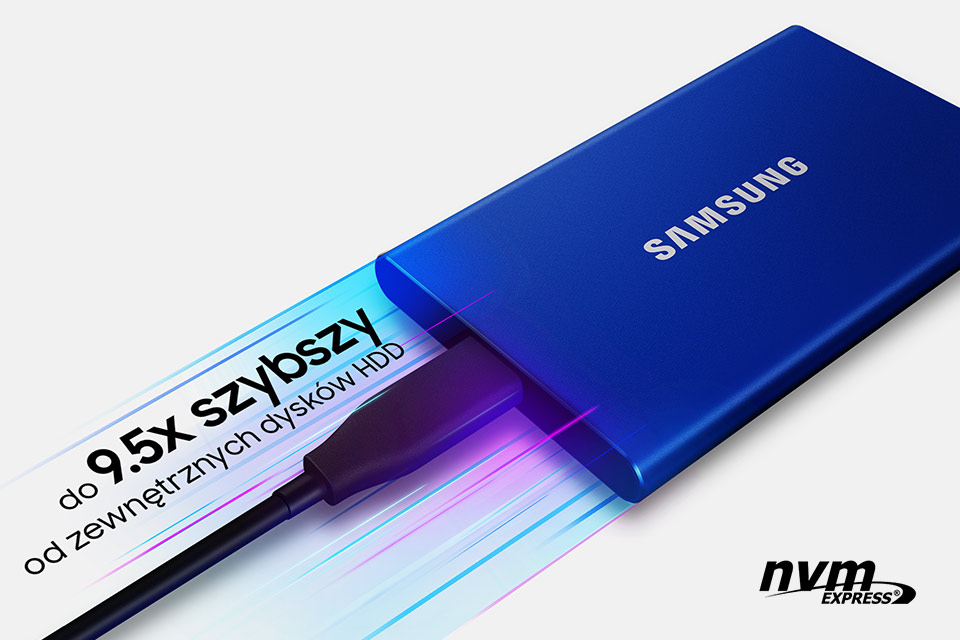 Samsung 1TB T7 Portable SSD (Titan Gray) MU-PC1T0T/AM B&H Photo