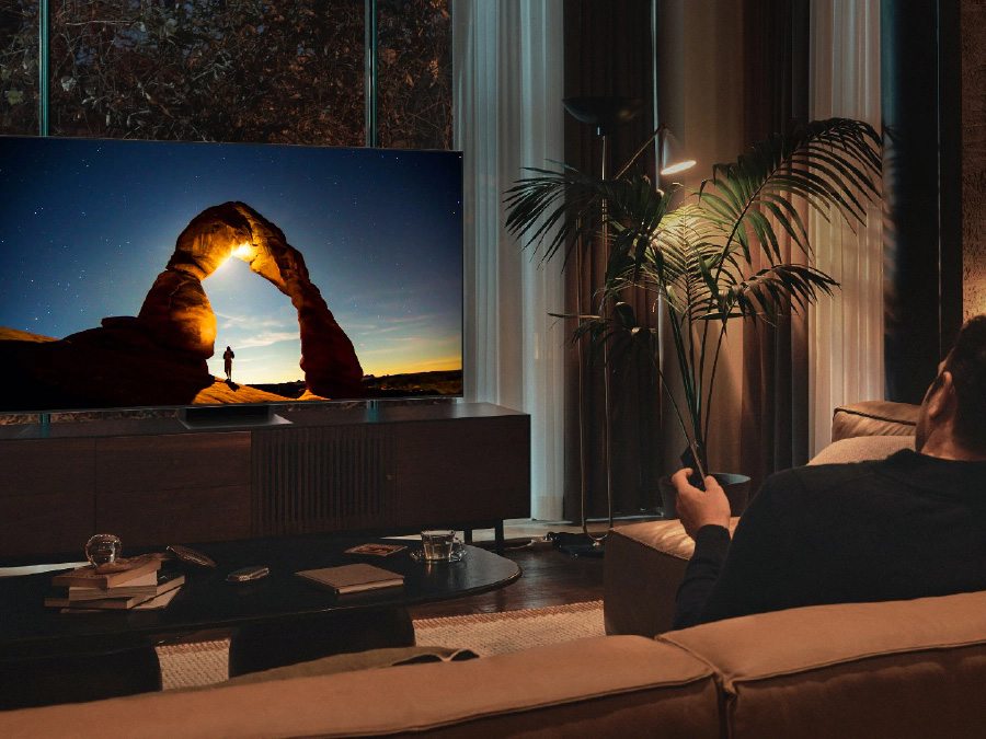 Tryb komfortu dla oczu w OLED S95B sam dostosuje jasność obrazu. S95BATXXH