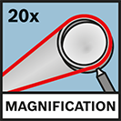 Powiększenie do 20x