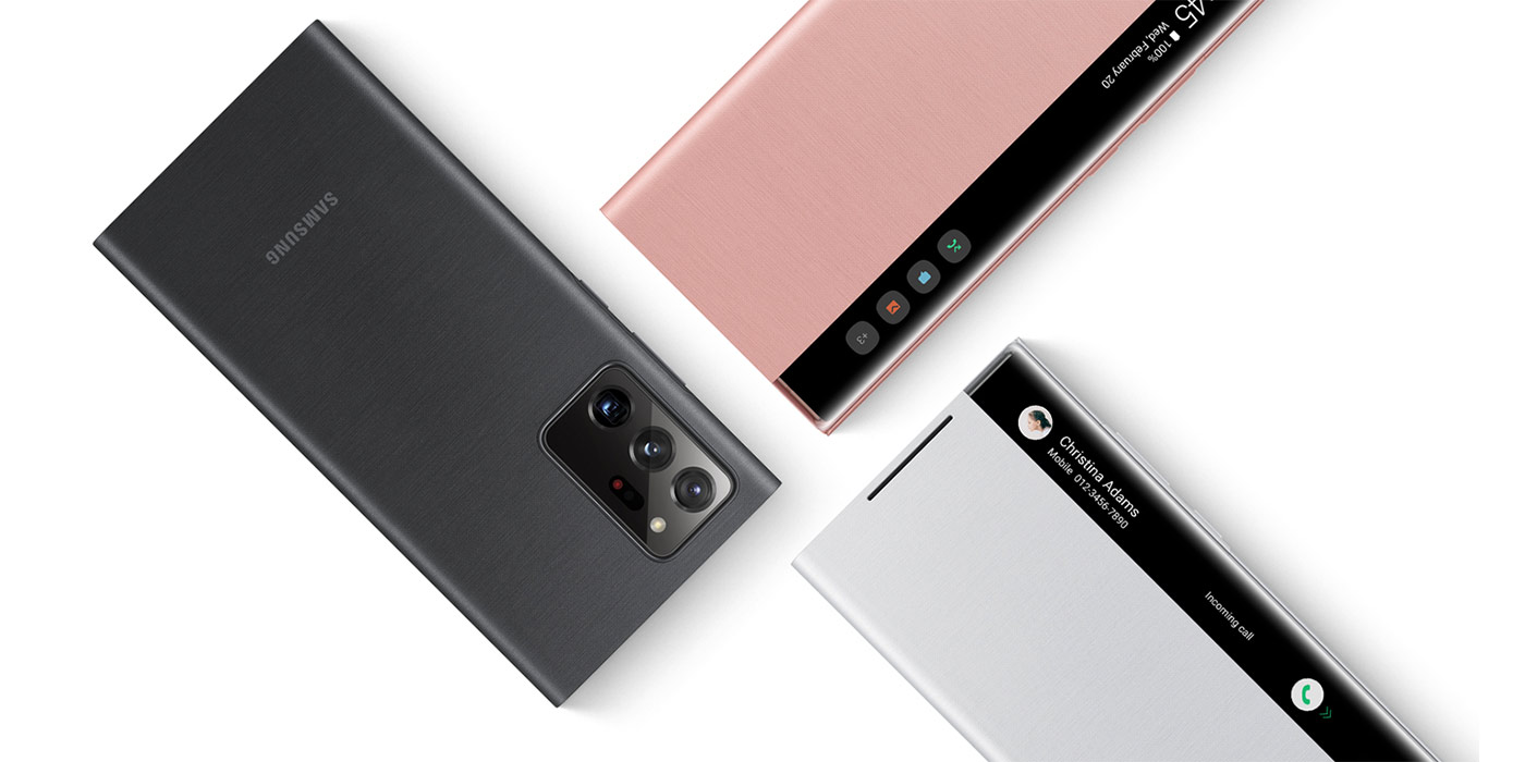 SAMSUNG - Galaxy Note20 ultra Clear View カバー 黒 純正品 Samsung Clear View Cover do Galaxy Note 20 Ultra Czarny (EF