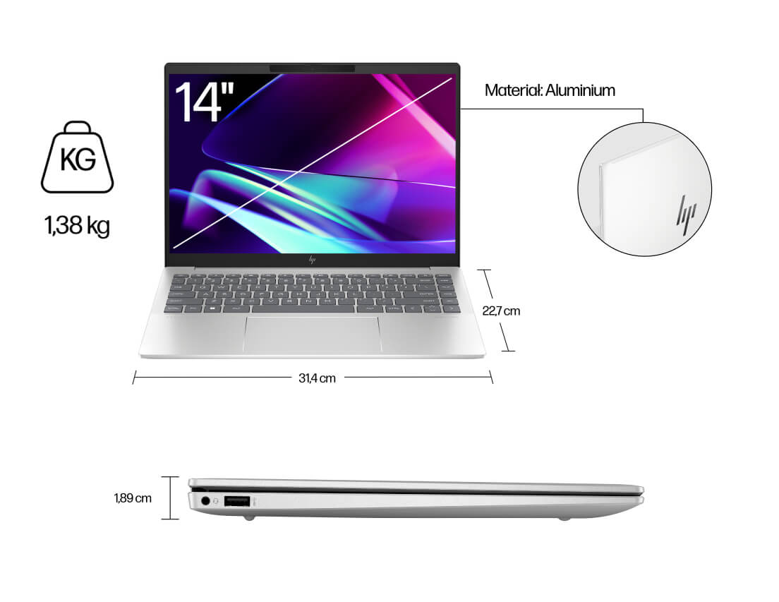 Laptop HP Pavilion Plus 14-ew1044nw 14/Ultra5/16GB/512GB