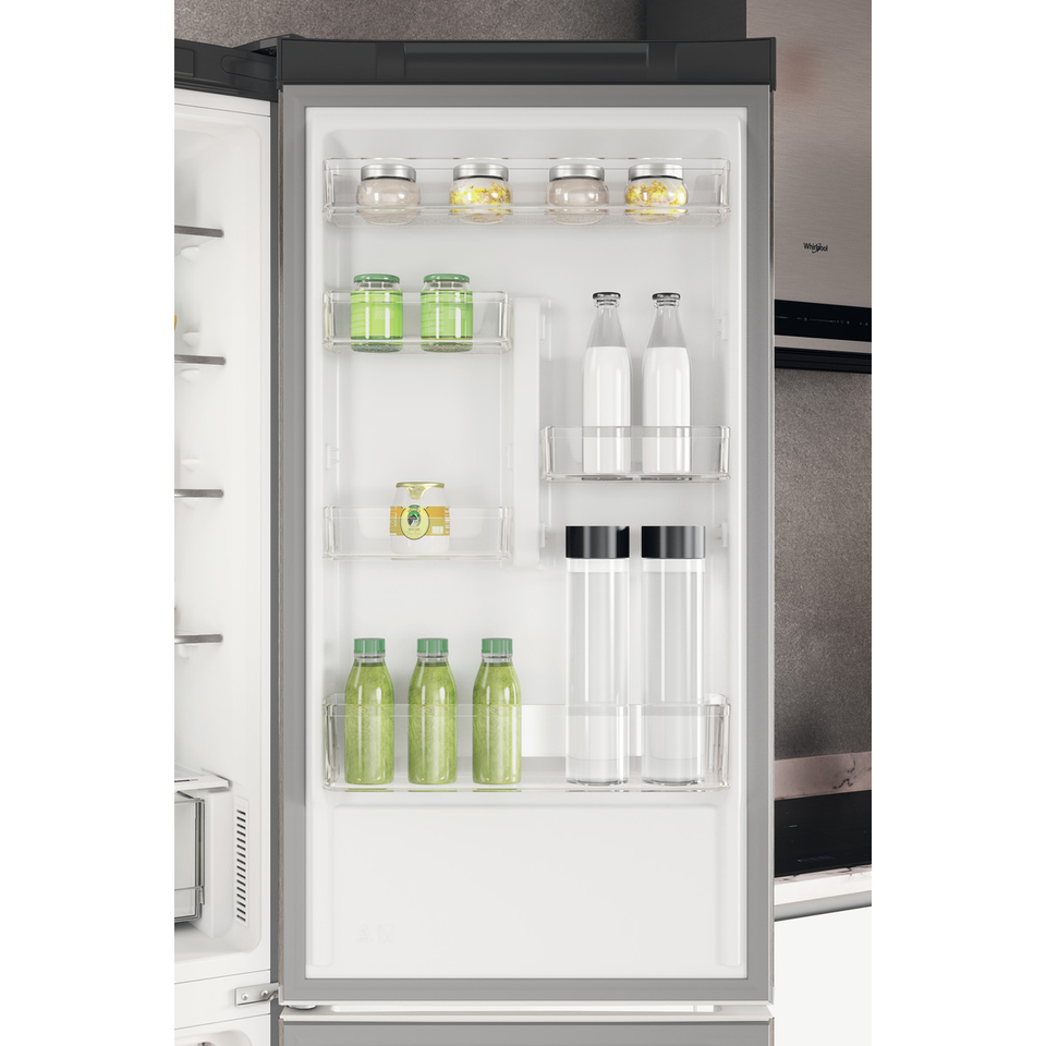 Lodówka Whirlpool W7X 91I OX z zamrażalnikiem dolnym 202,7