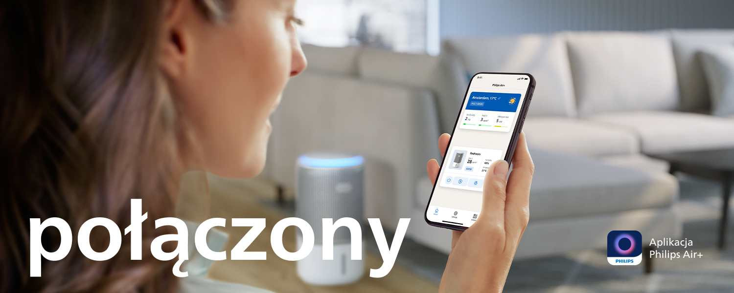 Philips AC3420/10 może być sterowany z poziomu aplikacji Air+