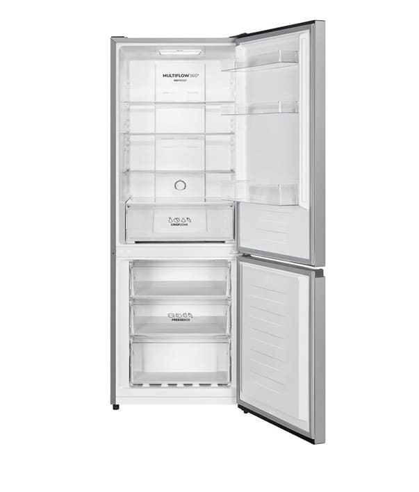 ユリレオ Lodówka Gorenje NRK6182PS4 z zamrażalnikiem dolnym 178,5 cm Szara