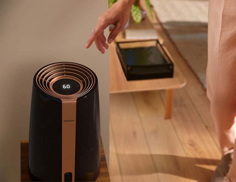 Philips 3-stopniowa regulacja prędkości i nawilżenia powietrza