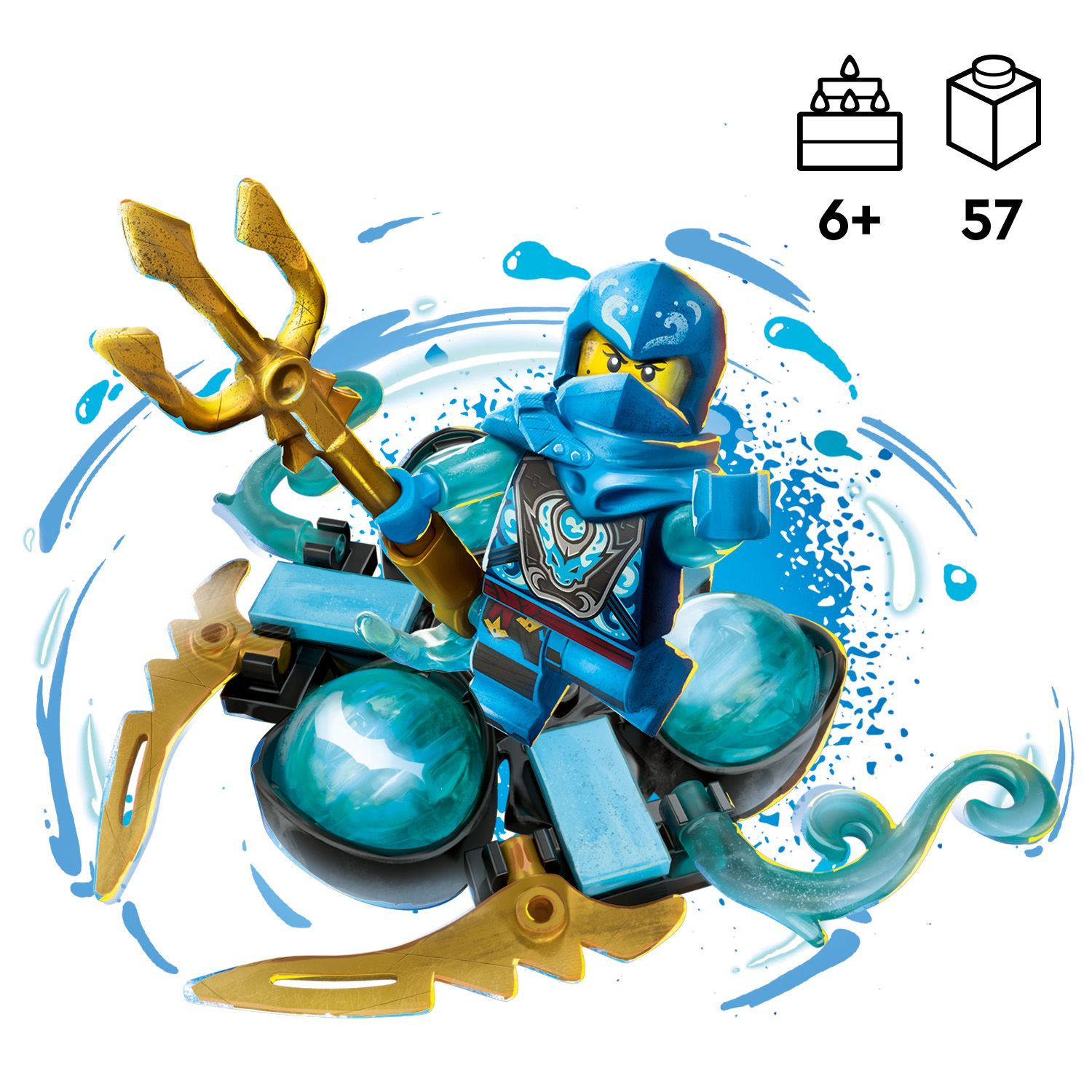 LEGO Ninjago 71778 Smocza moc Nyi — driftowanie spinjitzu
