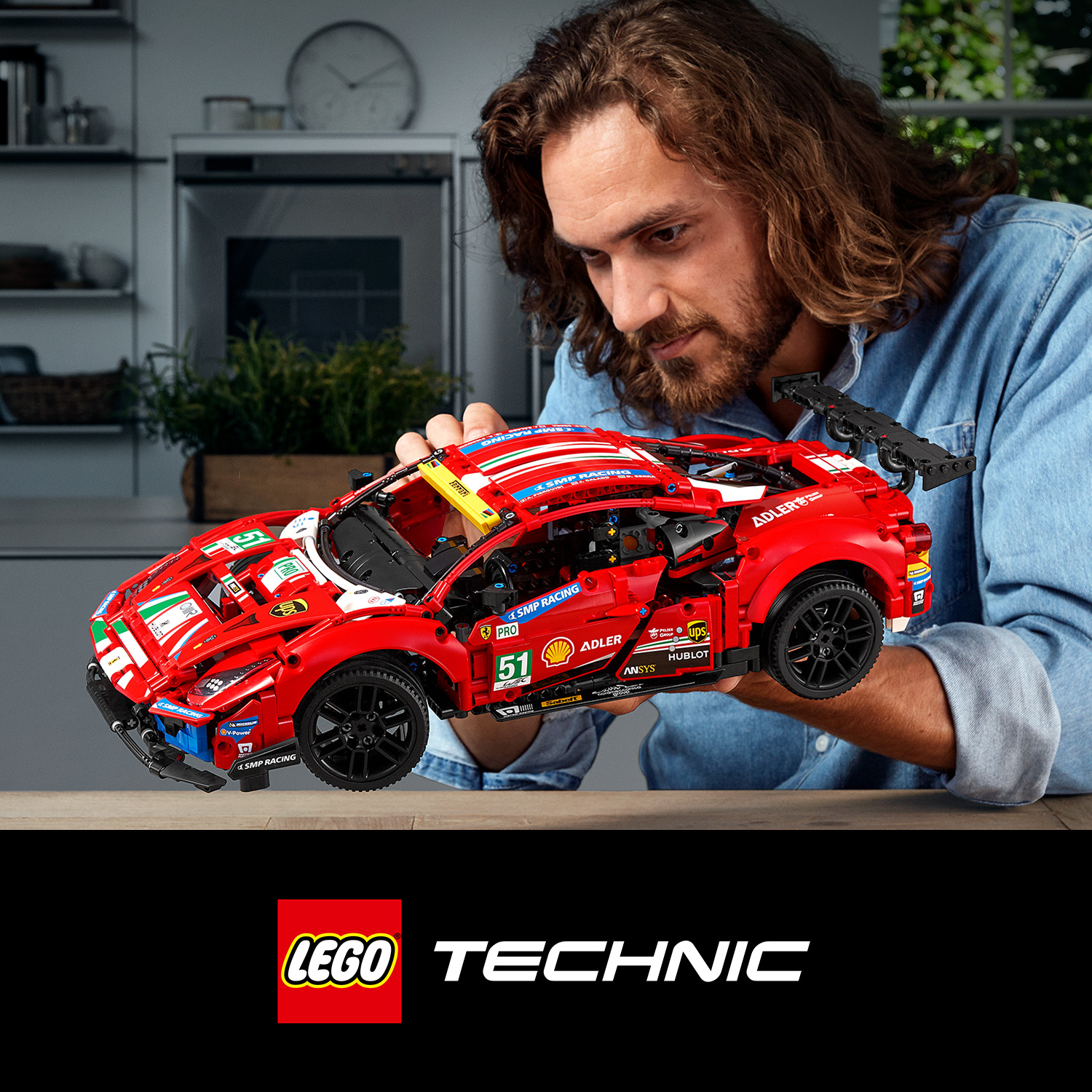 Lego Technic Ferrari 488 GTE AF Corse #51 42125