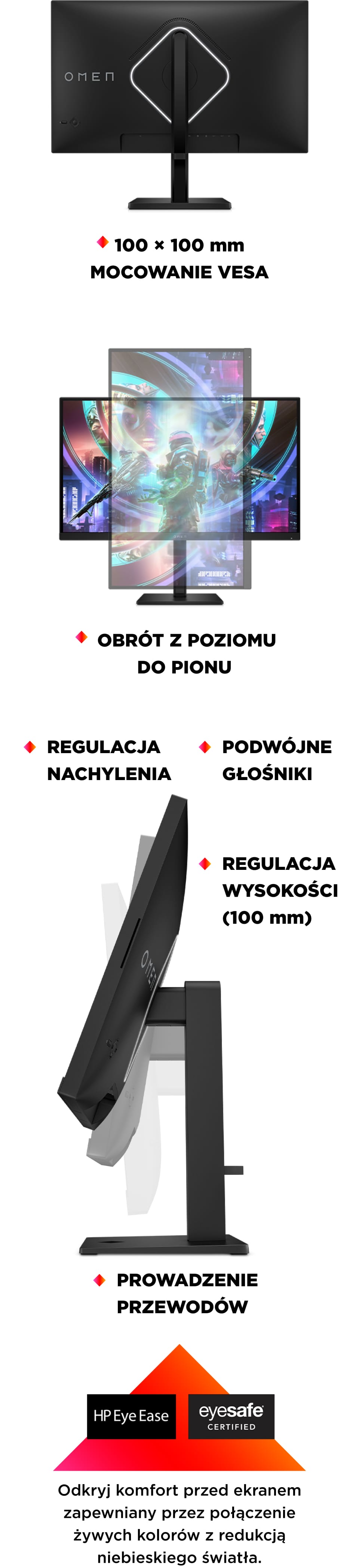 HP MONITOR GAMINGOWY OMEN 27S