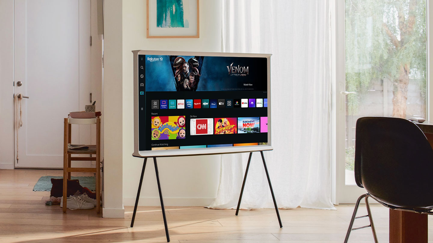 Nowy, intuicyjny Smart Hub na ekranie The Serif. LS01BAUXXH