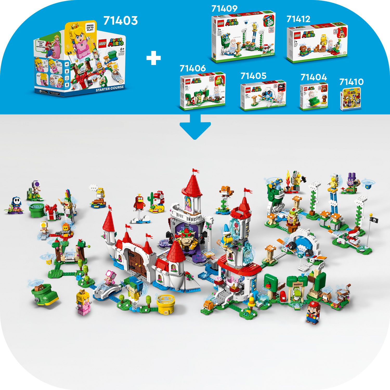 LEGO Super Mario 71409 Big Spike i chmury — zestaw