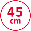 Głębokość tylko 45cm