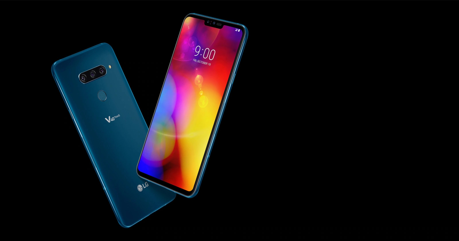 LG Electronics - [1049] 在庫処分 LG V40 ThinQ 128GB SIMフリー LG V40 ThinQ Dual SIM 128GB 6GB RAM V405EBW Moroccan Blue