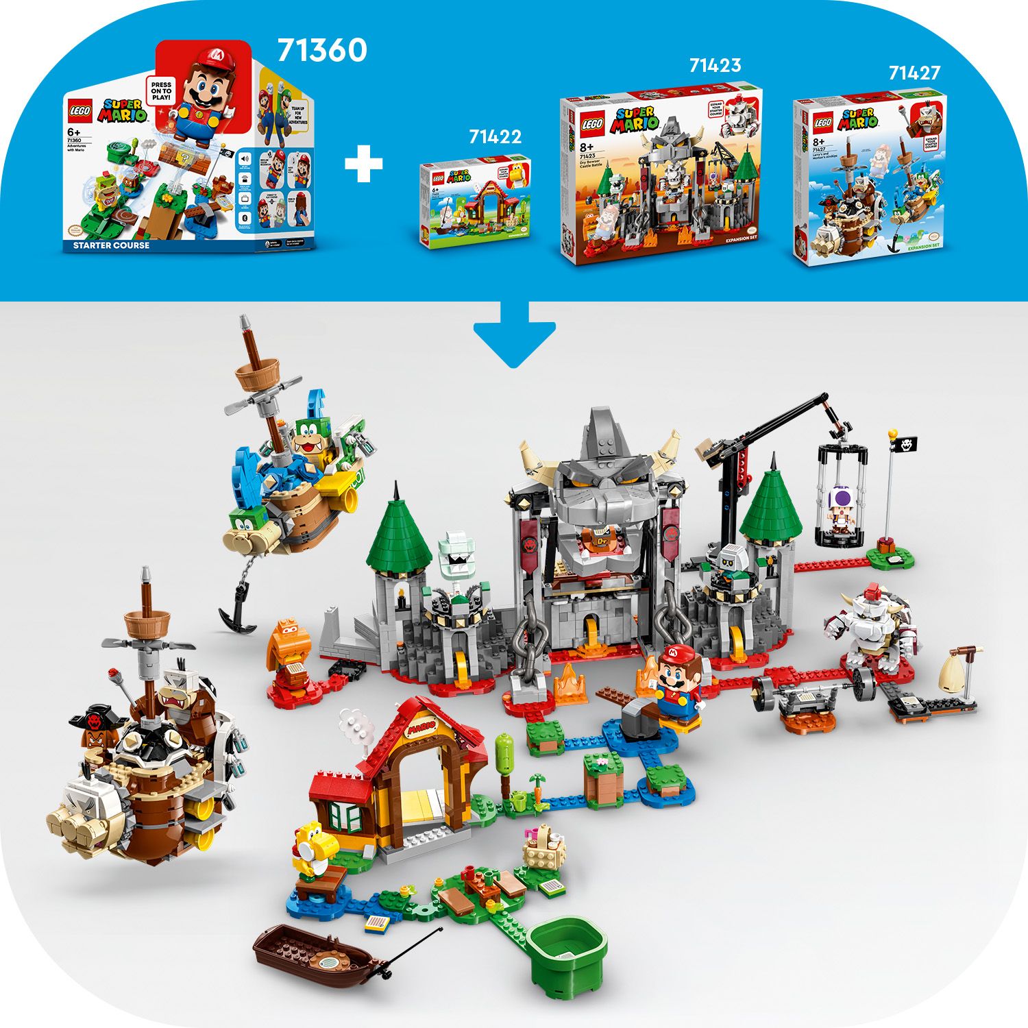 LEGO Super Mario 71423 Walka w zamku Dry Bowsera — zestaw