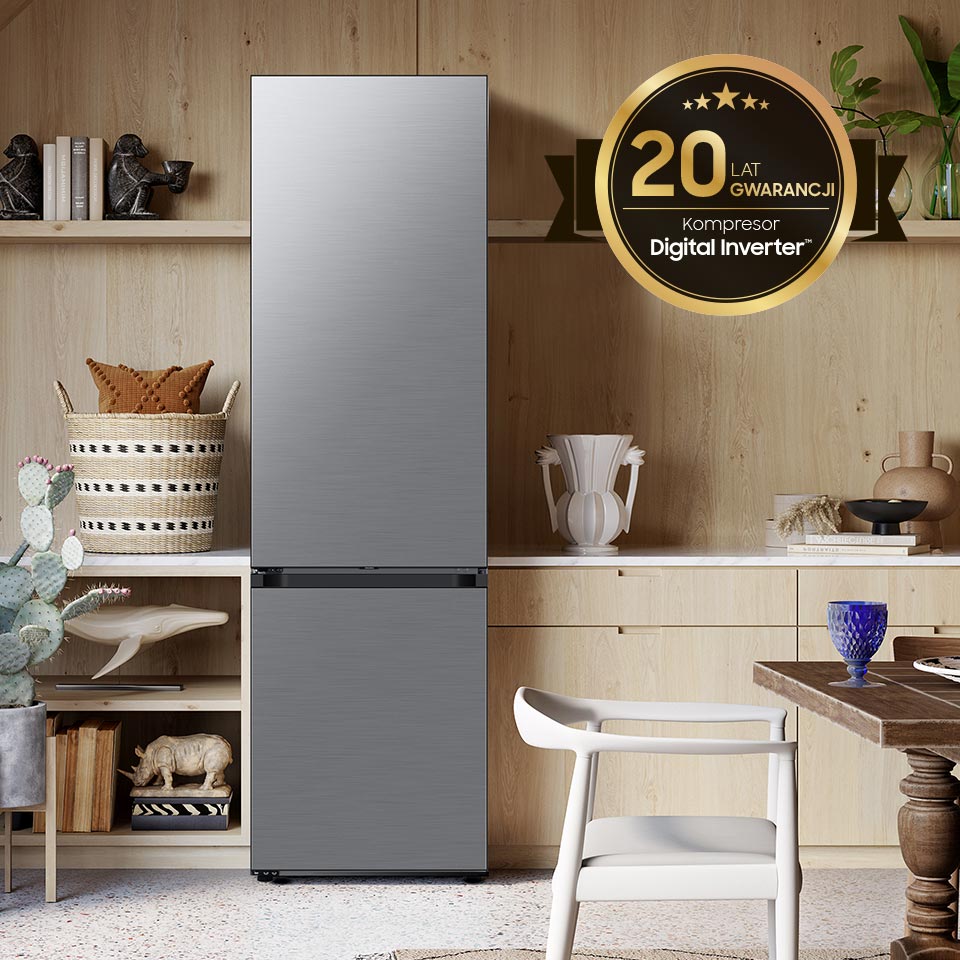 Lodówka Samsung RB38C7B6AAP otrzymała niezawodny kompresor Digital Inverter