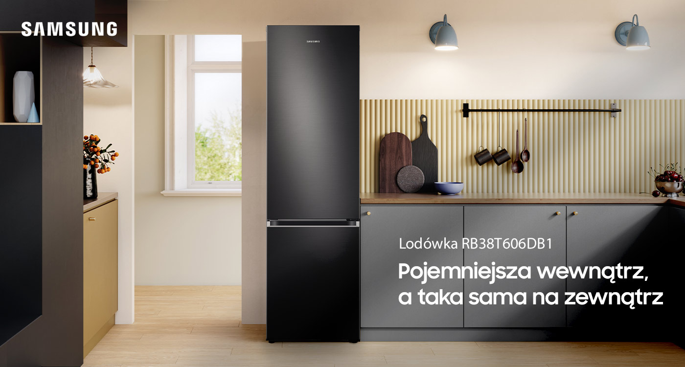 dwumetrowa chłodziarko-zamrażarka Samsung RB38T606DB1