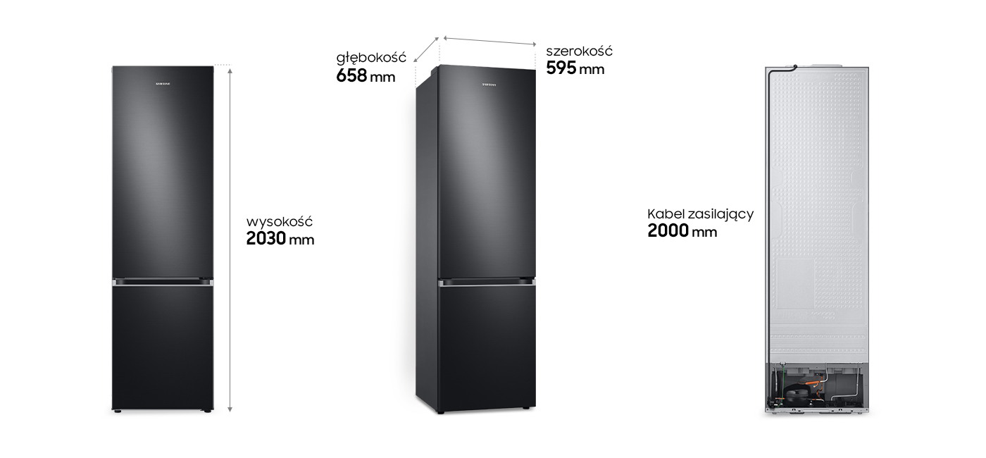wymiary lodówki rb38t606db1