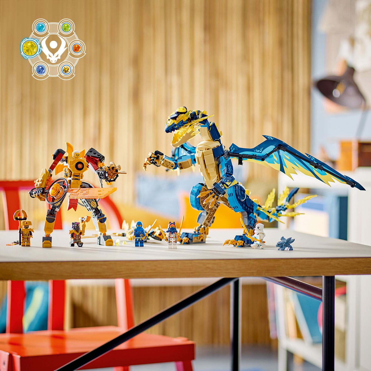 LEGO Ninjago 71796 Smok żywiołu kontra mech cesarzowej