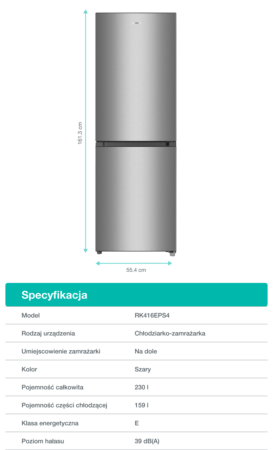 Gorenje fridge RK416EPS4