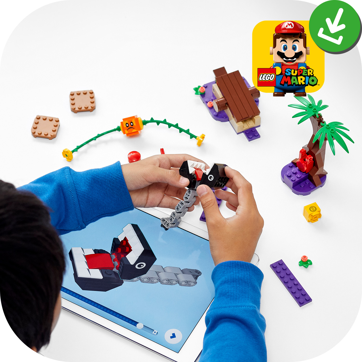 小物 M LEGO 71381 Super Mario Spotkanie z Chain Chompem w dżungli