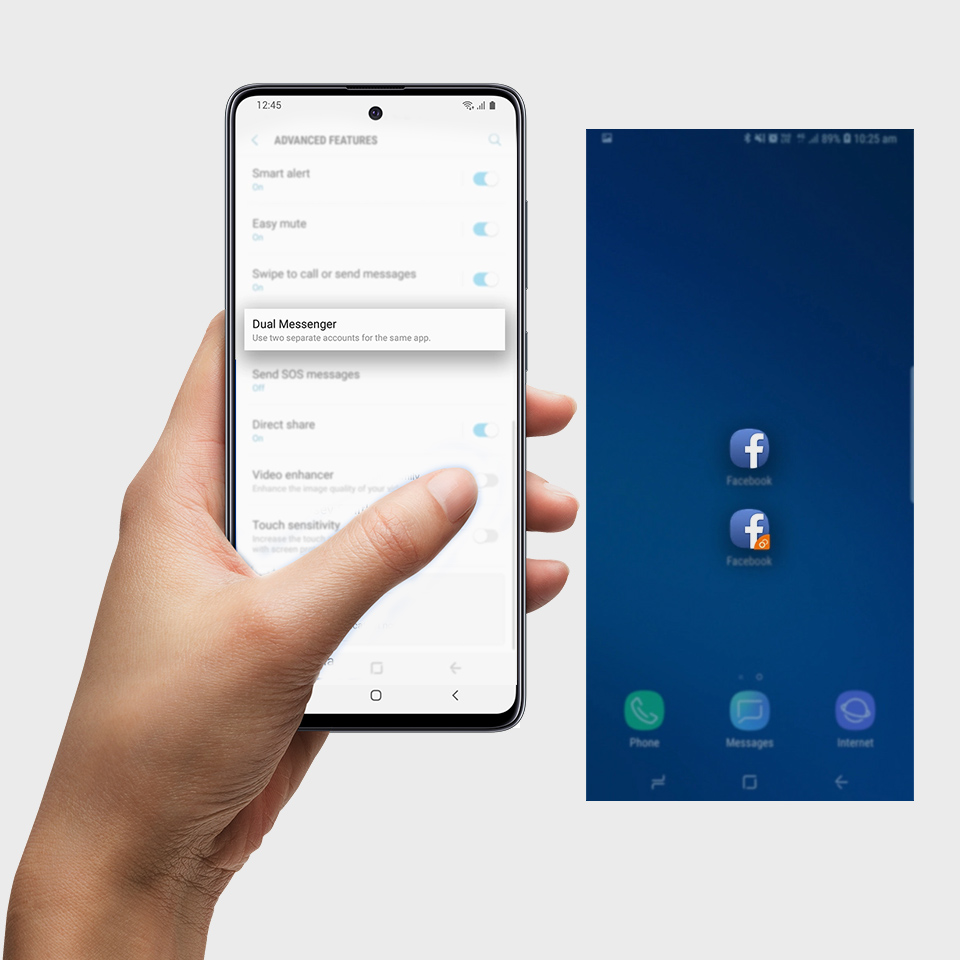 Dual messenger