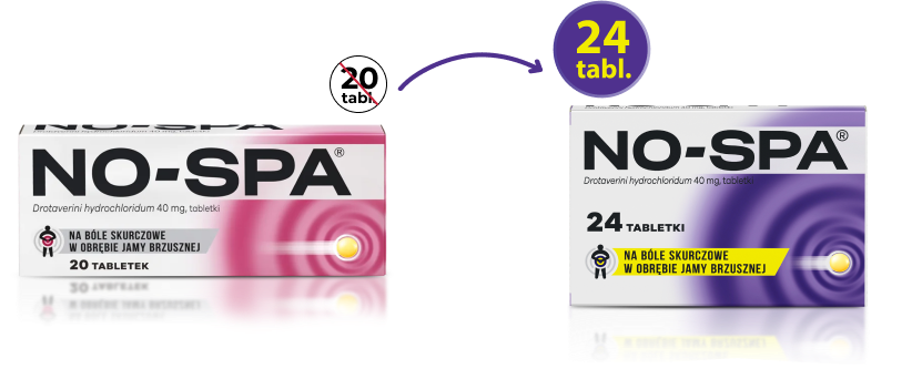 No-Spa i No-Spa Max w nowym, większym opakowaniu