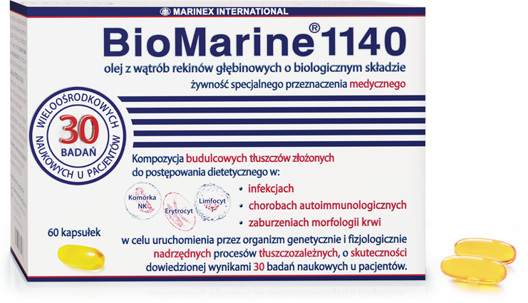 BioMarine Medical odporność w grypie i infekcjach wirusowych, żywienie w radioterapii i chemioterapii