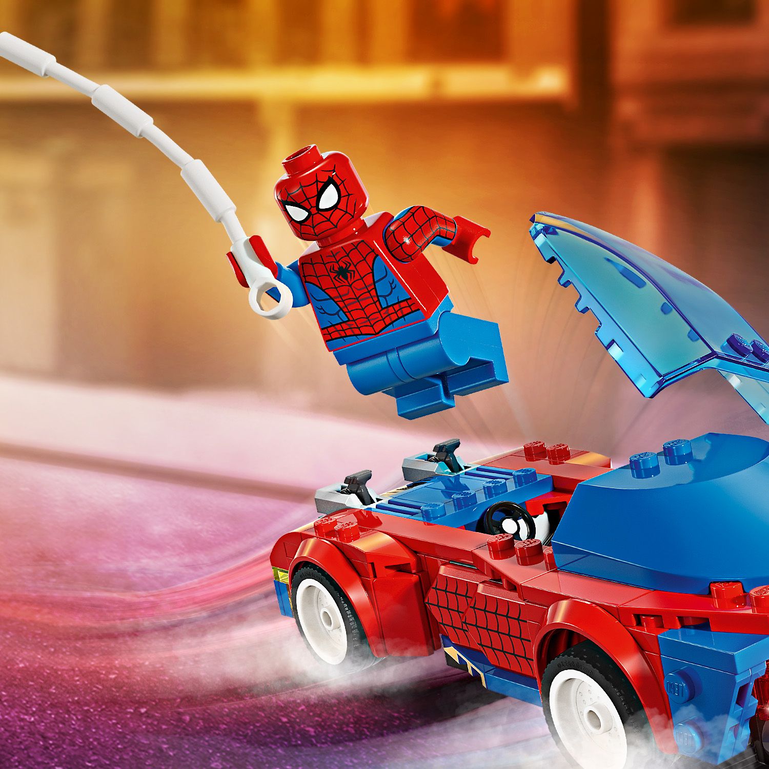peitan様① LEGO Marvel Wyścigówka Spider-Mana i Zielony Goblin, Zestaw