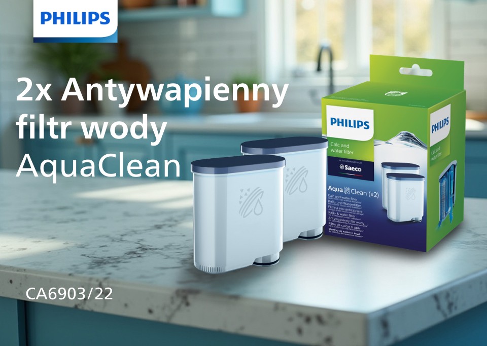 Filtro AquaClean Philips Saeco CA6903/22 - 2 Pezzi, Elimina La Decalcificazione Fino A 5000 Tazze Per Macchine Caffè - Foto 7