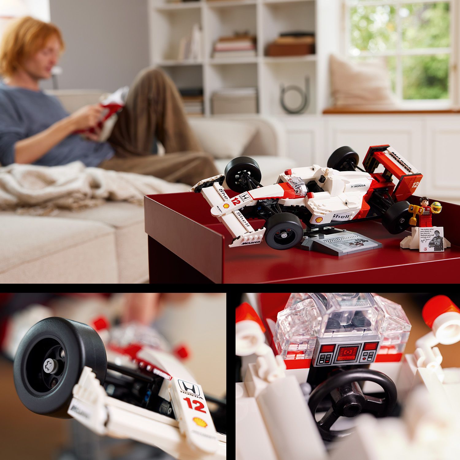 Caja De Exhibición Acrílica Para LEGO 10330 McLaren MP4/4 – Protector A Prueba De Polvo De 40x20x20 Cm