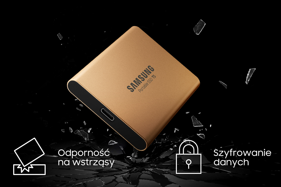 Dysk zewnętrzny Samsung T5 500GB Czerwony (MU-PA500R/EU