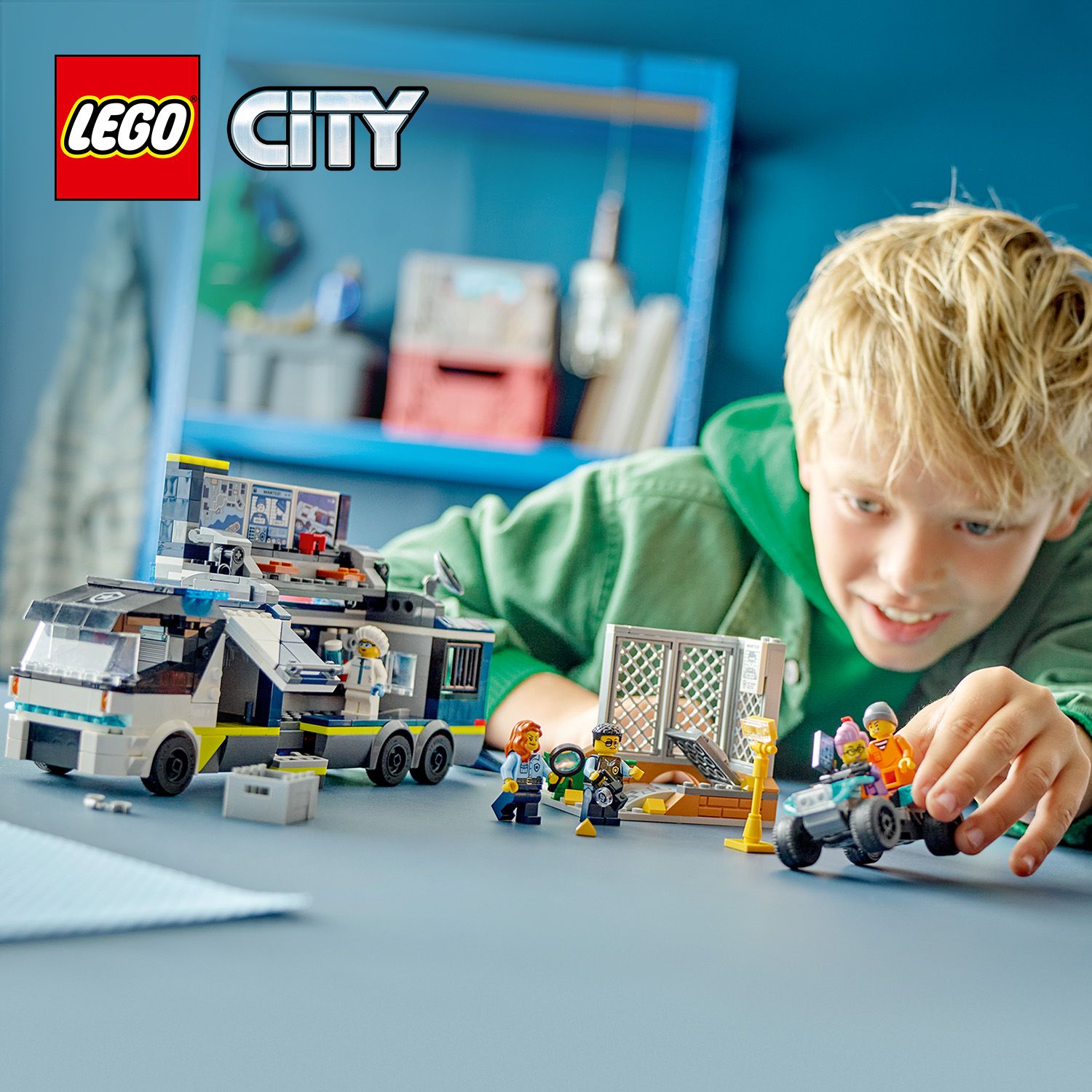 LEGO 60418 City Policyjna ciężarówka z laboratorium kryminalnym