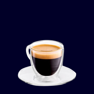 Кофе, приготовленный кофемашиной одним нажатием кнопки.