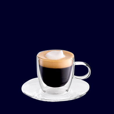 Кофе, приготовленный кофемашиной одним нажатием кнопки.