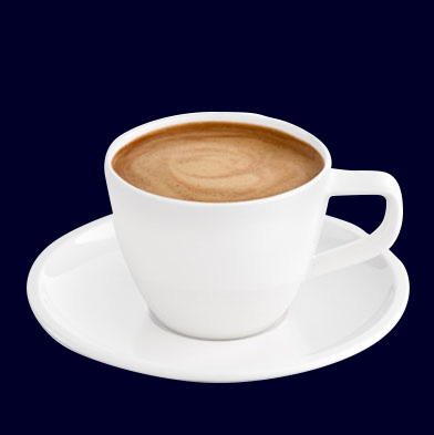 Кофе, приготовленный кофемашиной одним нажатием кнопки.