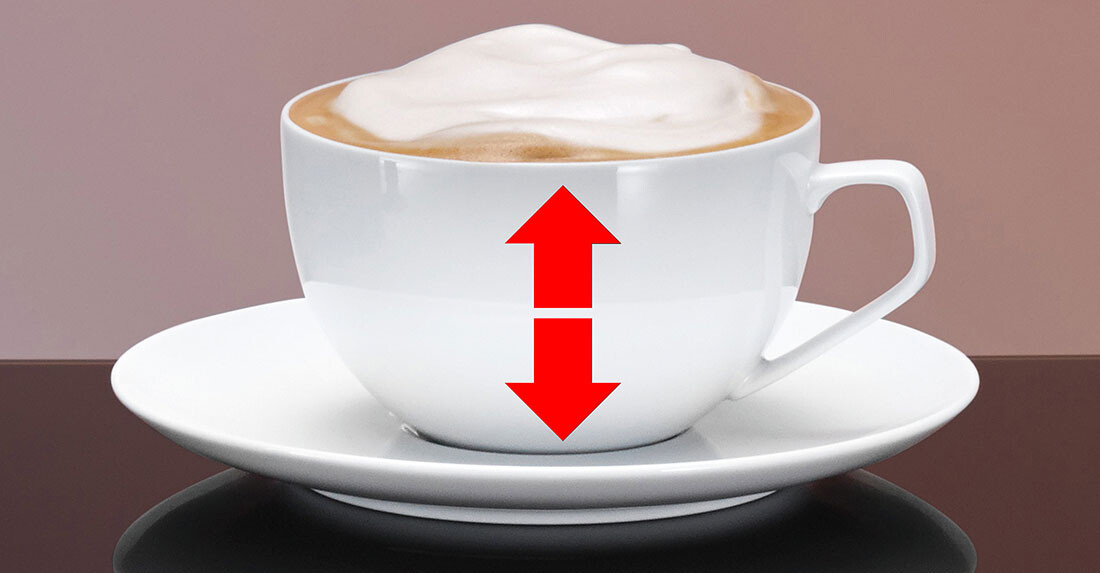 IndividualCup Volume – регулировка объема напитка в соответствии с вашими индивидуальными потребностями.