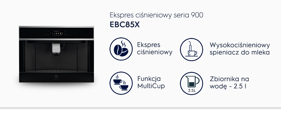 Ekspres do kawy Electrolux Seria 900 EBC85X - Opinie i ceny na