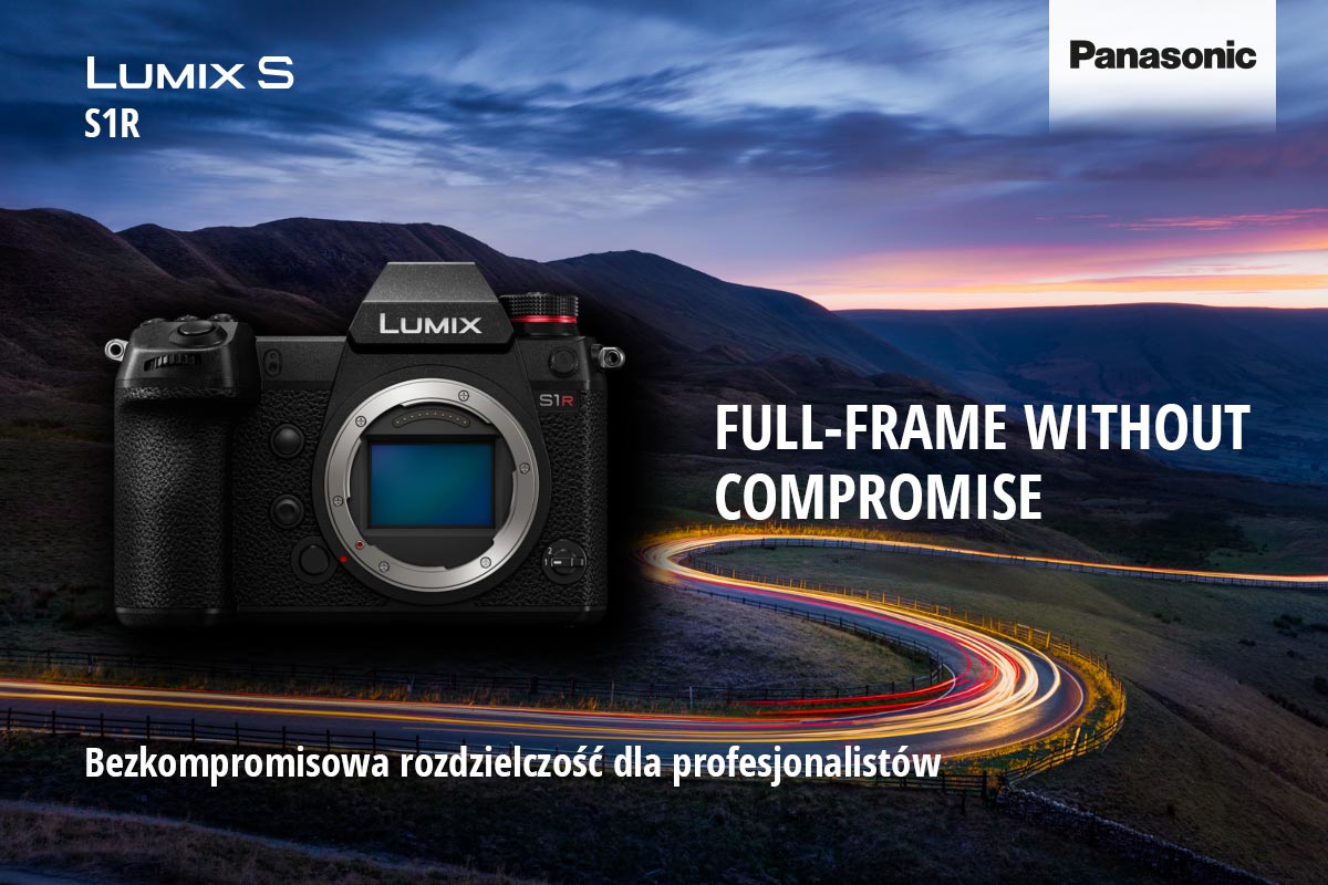 Aparat cyfrowy Panasonic Lumix DC-S1R czarny body bezlusterkowiec