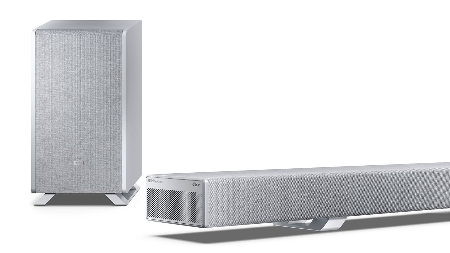 Barre De Son SHARP HT-SBW55121SL - Système Audio Home Cinéma, Compact Et Puissant