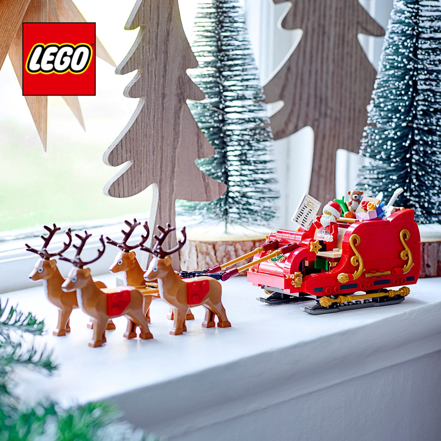 超名作WTAPS201ATDT-CSM27 VATOSLSTEECOTTON02 LEGO Iconic 40499 Sanie Świętego Mikołaja - Klocki LEGO