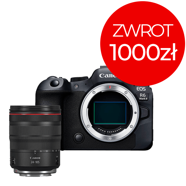 Zestaw aparat fotograficzny EOS R6 Mark II + obiektyw RF 24-105mm F/4 L IS USM