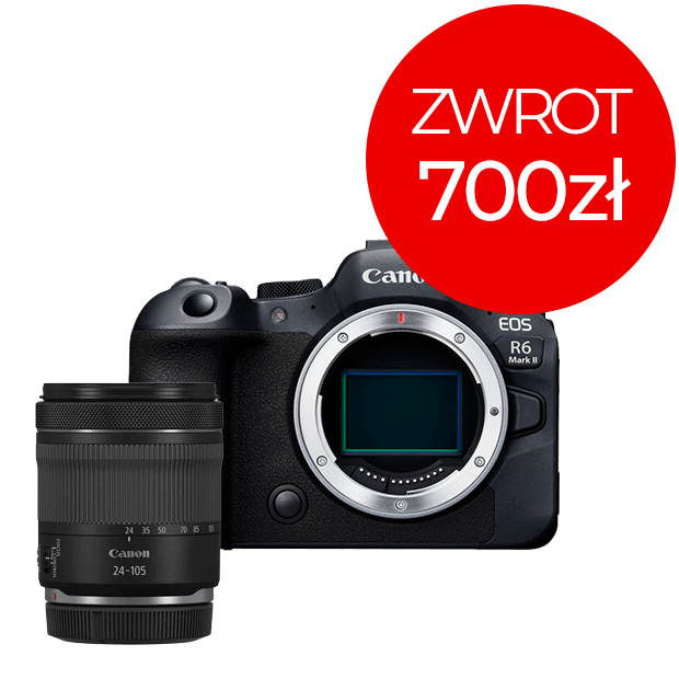 Zestaw aparat fotograficzny EOS R6 Mark II + obiektyw RF 24-105mm F4-7.1 IS STM